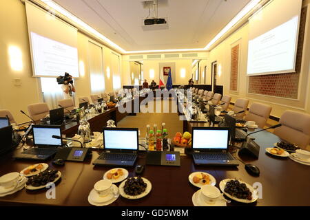 Warsaw, Poland. 12th July, 2016. Council of Ministers meeting at Chacncellery in Warsaw. Credit:  Jakob Ratz/Pacific Press/Alamy Live News Stock Photo