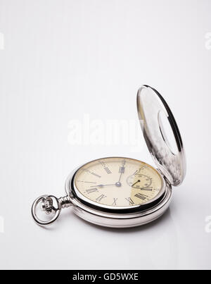 Pocket watch on white background Stock Photo