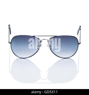 Aviator sunglasses isolated on white background