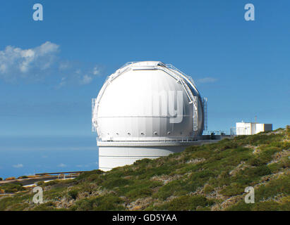 Astronomical observatory in Roque de los Muchachos. La Palma. Canary Islands. Spain Stock Photo