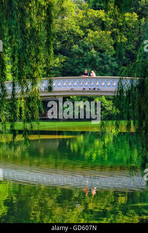 Couple in Central park , New York City Stock Photo