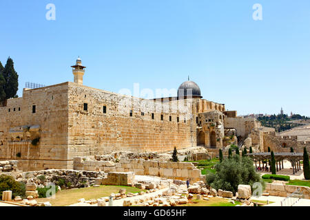 Israel, Jerusalem, The City of David (Ir David) is claimed to be the oldest settled neighborhood of Jerusalem and a major archa Stock Photo