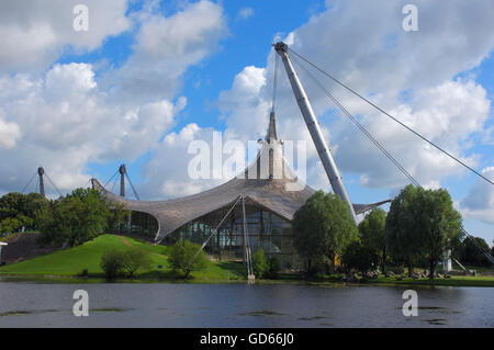 Munich, Olympiapark, Olympia Park, Olympic Park, Bavaria, Germany, Europe Stock Photo