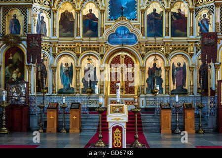 Finnish Orthodox Uspenski Cathedral Helsinki Finland Stock Photo