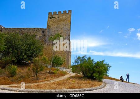 Palmela, Palmela castle now Pousada-hotel, Setubal district, Serra de Arrabida, Portugal, Europe Stock Photo