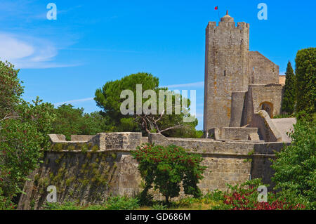 Palmela, Palmela castle now Pousada-hotel, Setubal district, Serra de Arrabida, Portugal, Europe Stock Photo