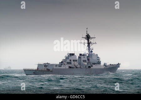 USS Roosevelt is the second OSCAR AUSTIN class guided missile destroyer Stock Photo