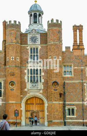 Base Court at the royal palace of Hampton Court, London, England. Stock Photo