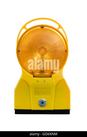 Warning lamp or lantern on an isolated background. Stock Photo
