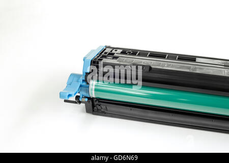 Detail of cartridge on white isolated background. Stock Photo