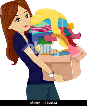 Donation of clothes Stock Photo - Alamy