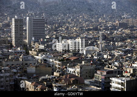 the city centre of Damaskus before the war in Syria in the middle east Stock Photo