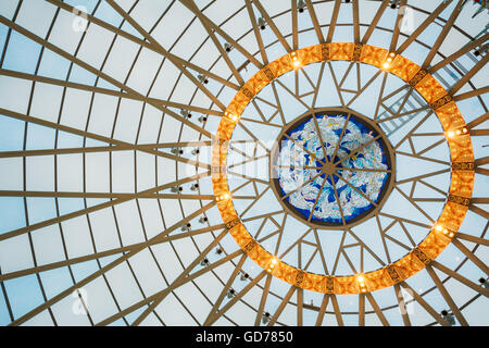 Minsk, Belarus - December 20, 2015: Hall inside dome of the Belarusian Museum Of The Great Patriotic War in Minsk, Belarus Stock Photo