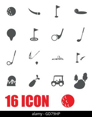 Golf icons set grey vector Stock Vector Image & Art - Alamy