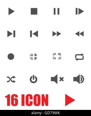 Media player icons Stock Vector Image & Art - Alamy