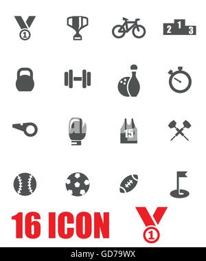 Vector grey tennis icon set Stock Vector Image & Art - Alamy