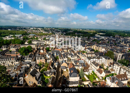 Bourges European capital of culture 2028, view from the cathedral Saint Etienne, Cher, Unesco World Heritage Site, Centre-Val de Loire, France, Europe Stock Photo