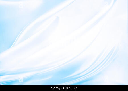 Closeup of lines in blue fabric Stock Photo