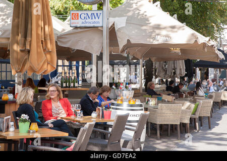 Barlow Cafe and Bar Terrace, Plein Square, Den Haag, the Hague; Holland Stock Photo