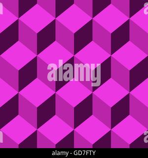 Seamless pattern vector cube art Stock Vector