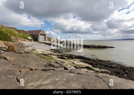 Old Lifeboat Station Moelfre Anglesey Stock Photo