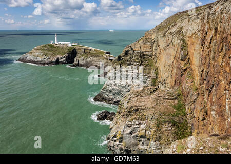 South Stack Lighthouse Holy Island Anglesey Stock Photo