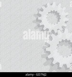 Gears Background. Under construction blueprint. Stock Vector