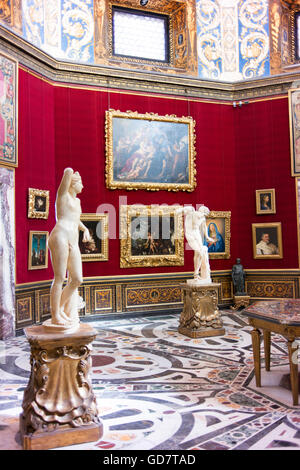 The Tribune (Degli Tribuna) gallery in the Uffizi Gallery, Florence. Stock Photo