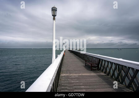 Yarmouth Pier on the Isle of Wight, UK Stock Photo