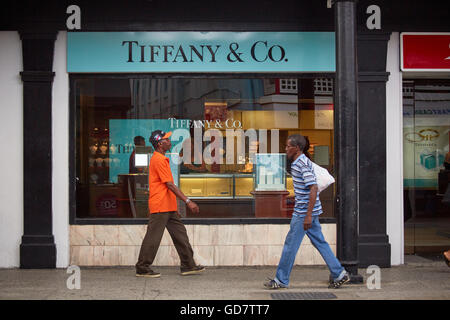 Barbados Parish Saint Michael Barbados Da Costa' Mall department store exterior on Board Street Shops shopping shopper store ret Stock Photo