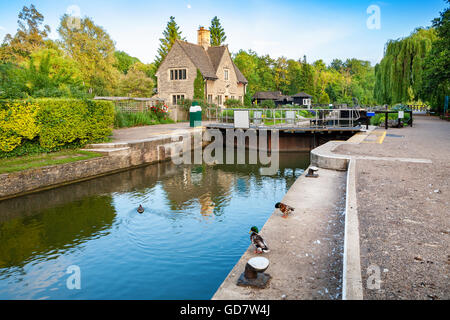 Iffley Lock. Oxford,  England Stock Photo