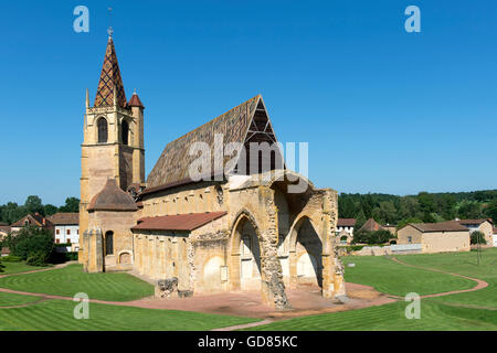 Europe, France, Loire region, La Benisson-Dieu, Saint Bernard Abbey Stock Photo