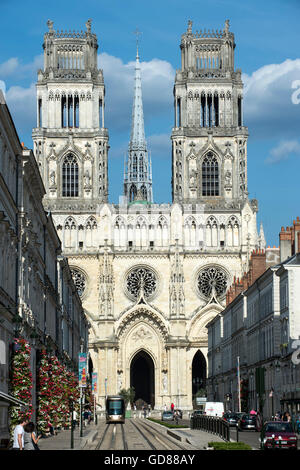 Europe, France, Loiret region, Orleans, Sainte Croix Cathedral Stock Photo