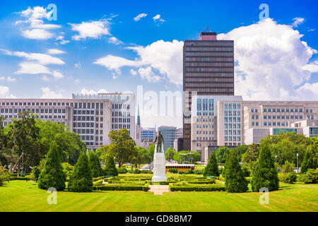 Baton Rouge, Louisiana, USA cityscape from the State Capitol grounds. Stock Photo