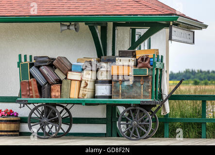 station luggage cart train alamy similar inkster prairie junction central dog