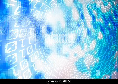 Binary code background Stock Photo