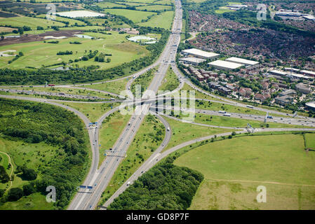 M4/M5 Motorway Interchange, South West England, Nr Bristol, UK Stock Photo