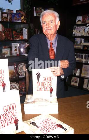 Jan. 1, 2011 - BOB KEESHAN SIGNS COPIES OF HIS BOOK GOOD MORNING CATAIN 50 YEARS WITH BOB KEESHAN TV'S CAPTAIN KANGAROO 1996. © Roger Karnbad/ZUMA Wire/Alamy Live News Stock Photo