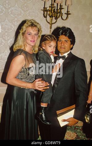 Erik Estrada With Wife Peggy Rowe And Son Anthony Eric Estrada 1988. 14th Aug, 2008. - © Roger Karnbad/ZUMA Wire/Alamy Live News Stock Photo
