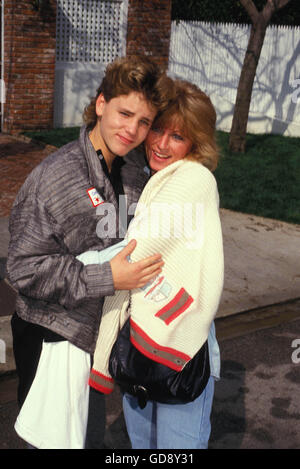 Corey Haim With His Mom Judy Haim 1987. 17th Aug, 2007. - © Roger Karnbad/ZUMA Wire/Alamy Live News Stock Photo