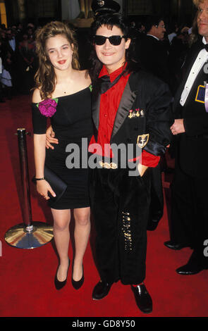 Corey Feldman And Drew Barrymore at the 1989 Academy Awards. Credit ...