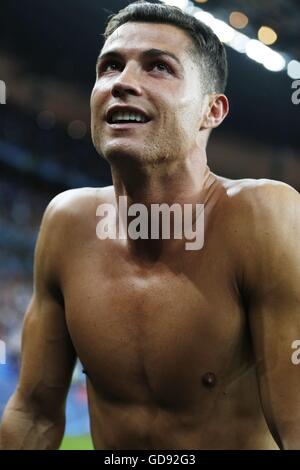 Cristiano Ronaldo (POR), JULY 10, 2016 - Football / Soccer : UEFA EURO 2016 final match between Portugal 1-0 France at the Stade de France in Saint-Denis, France. (Photo by Mutsu Kawamori/AFLO) [3604] Stock Photo