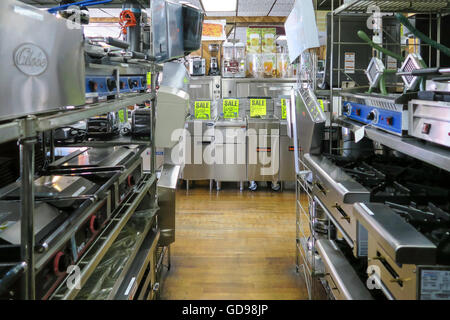 Industrial Stoves, Bari Restaurant & Pizzeria Equipment Corporation, NYC, USA Stock Photo