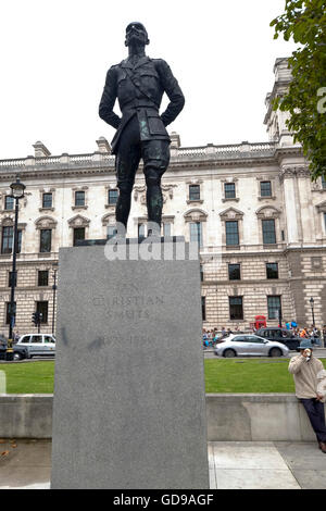 A statue of Jan Christian Smuts City of London Stock Photo