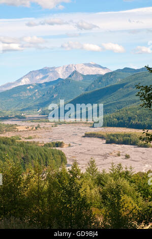 Mount Saint Helen's , view along the Turtle River Stock Photo