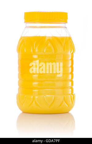 Jar of Pure Ghee Isolated on White Background