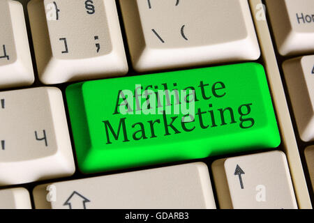 computer keyboard with word   on enter button Stock Photo