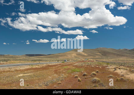 South America,Argentina,Patagonia,Chubut,highway,Ruta 40,highway Stock Photo