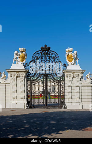 Castle,Belvedere,upper Belvedere,entrance,wall Stock Photo