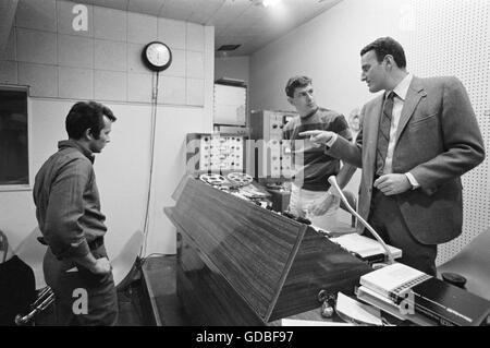 Herb Alpert, Larry Levine, and Jerry Moss Stock Photo